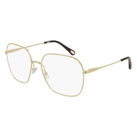 NEW  CHLOE EYEGLASSES GOLD WOMEN EYEWEAR CHLOE CH0023O 001 - Picture 1 of 3